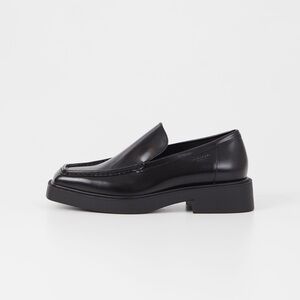 Vagabond Black Leather Loafers